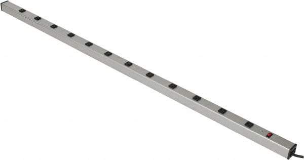 Wiremold - 12 Outlets, 120 Volts, 15 Amps, 15' Cord, Power Outlet Strip - Raceway Mount, 5-15 NEMA Configuration, 72" Strip, cULus Listed - Eagle Tool & Supply
