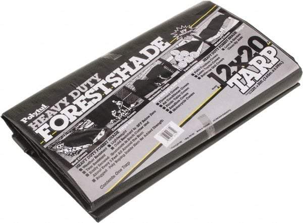 Value Collection - 20' Long x 12' Wide Polyethylene Tarp & Dust Cover - Green, 9 to 10 mil Thickness - Eagle Tool & Supply