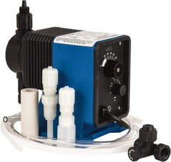 Pulsafeeder - 120/230 Volt, 100 psi, 1.25 GPH, Electronic Metering Pump - 9-1/2 Inch Long x 5 Inch Wide x 9.9 Inch High - Eagle Tool & Supply