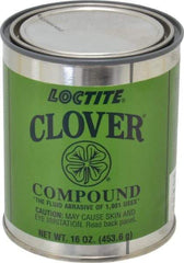 Loctite - 1 Lb Grease Compound - Compound Grade Coarse, Grade F, 100 Grit, Black & Gray, Use on General Purpose - Eagle Tool & Supply