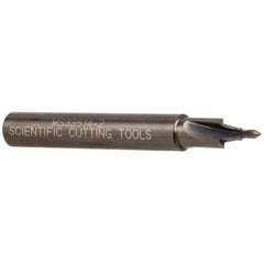 Scientific Cutting Tools - 5/16-24" Port, 0.3" Spotface Diam, 1/8" Tube Outside Diam, Plain Pilot, Straight Shank, Carbide Tipped Porting Tool - Eagle Tool & Supply