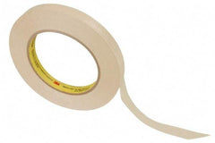 3M - 1/2" Wide x 60 Yd Long Tan Paper Masking Tape - Series 232, 6.3 mil Thick, 27 In/Lb Tensile Strength - Eagle Tool & Supply