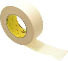 3M - 2" Wide x 60 Yd Long Tan Paper Masking Tape - Series 232, 6.3 mil Thick, 27 In/Lb Tensile Strength - Eagle Tool & Supply
