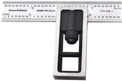 TESA Brown & Sharpe - 4 Inch Long, 4R Double Square - 1/64, 1/32, 1/16 and 1/8 Inch Graduation - Eagle Tool & Supply