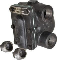 Watts - 4 Port, 1" Pipe, Cast Iron Float & Thermostatic Steam Trap - 15 Max psi - Eagle Tool & Supply