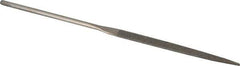 Value Collection - 5-1/2" OAL Fine Taper Needle Diamond File - 13/64" Wide x 3/64" Thick, 2-3/4 LOC - Eagle Tool & Supply