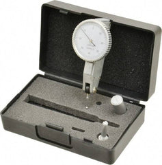 Value Collection - 0.008 Inch Range, 0.0001 Inch Dial Graduation, Horizontal Dial Test Indicator - 1.26 Inch White Dial, 0-40-0 Dial Reading - Eagle Tool & Supply
