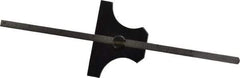 Value Collection - 0 to 6 Inch Rule Measurement Range, 15 to 45° Angle Measurement Range, Steel Depth and Angle Gage - 45° Angle Graduation, 1/32 Inch Rule Graduation - Eagle Tool & Supply