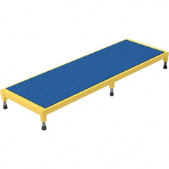 Vestil - 5" High x 24" Wide x 72" Deep, Yellow Step Stand - Steel, 500 Lb Capacity - Eagle Tool & Supply