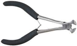 Value Collection - 5-1/2" OAL, End Cutting Pliers - 1/2" Jaw Length x 9/16" Jaw Width, Plastic Coated Handle - Eagle Tool & Supply
