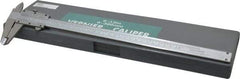 Value Collection - 0 to 12" Stainless Steel Vernier Caliper - 0.02mm Graduation, 2.3622" Jaw Depth, 0.0016" Accuracy, Includes Depth, Inside Diameter, Outside Diameter, Step - Eagle Tool & Supply