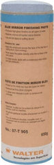 WALTER Surface Technologies - 5 oz Metal Polishing Compound - Compound Grade Ultra Fine, 2,000 Grit, Blue, For Mirror Finishing, Use on Metal - Eagle Tool & Supply