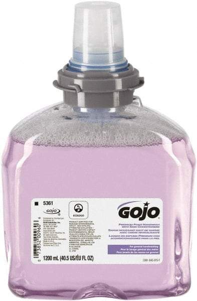 GOJO - 1,200 mL Dispenser Refill Foam Hand Cleaner - General Duty, Purple, Cranberry Scent - Eagle Tool & Supply