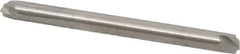 Accupro - 0.02" Radius, 1/8" Mill Diam, 2 Flute Solid Carbide Corner Rounding End Mill - Double End, Uncoated, 1-1/2" OAL, 1/8" Shank Diam - Eagle Tool & Supply