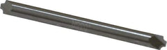 Accupro - 0.035" Radius, 1/8" Mill Diam, 2 Flute Solid Carbide Corner Rounding End Mill - Double End, Uncoated, 1-1/2" OAL, 1/8" Shank Diam - Eagle Tool & Supply
