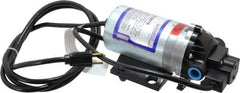 Pentair - 1/15 HP, 3/8 Inlet Size, 3/8 Outlet Size, Demand Switch, Diaphragm Spray Pump - 115 Input Voltage, Nylon, 1.40 Max GPM - Eagle Tool & Supply