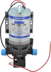 Pentair - 1/12 HP, 1/2 Inlet Size, 1/2 Outlet Size, Demand Switch, Diaphragm Spray Pump - 12 Input Voltage, Polypropylene, 3.00 Max GPM - Eagle Tool & Supply