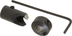 Vernon - 3/8" Cutter Diam, #3 Drill Combatibility, 1/4" Collar Thickness, Adjustable Depth Drill Countersink - Eagle Tool & Supply