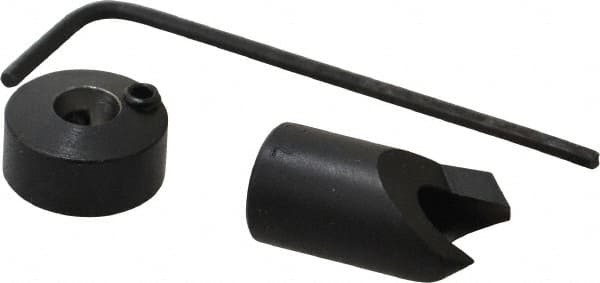 Vernon - 3/8" Cutter Diam, #7 Drill Combatibility, 1/4" Collar Thickness, Adjustable Depth Drill Countersink - Eagle Tool & Supply