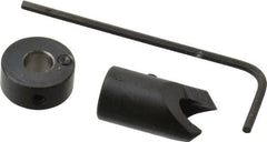 Vernon - 3/8" Cutter Diam, #8 Drill Combatibility, 1/4" Collar Thickness, Adjustable Depth Drill Countersink - Eagle Tool & Supply