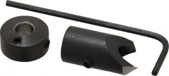 Vernon - 3/8" Cutter Diam, #12 Drill Combatibility, 1/4" Collar Thickness, Adjustable Depth Drill Countersink - Eagle Tool & Supply