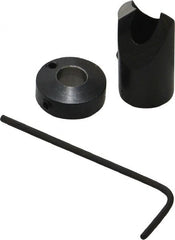 Vernon - 1/2" Cutter Diam, Letter G Drill Compatibility, 1/4" Collar Thickness, Adjustable Depth Drill Countersink - Eagle Tool & Supply
