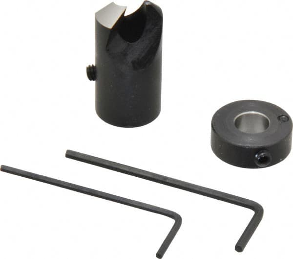 Vernon - 5/8" Cutter Diam, Letter O Drill Compatibility, 5/16" Collar Thickness, Adjustable Depth Drill Countersink - Eagle Tool & Supply