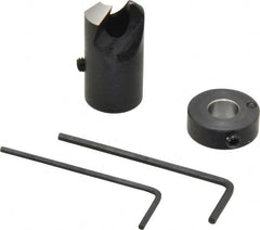 Vernon - 5/8" Cutter Diam, Letter O Drill Compatibility, 5/16" Collar Thickness, Adjustable Depth Drill Countersink - Eagle Tool & Supply