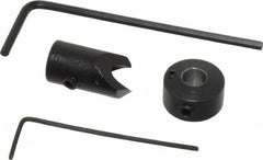 Vernon - 5/16" Cutter Diam, 11/64" Drill Compatibility, 1/4" Collar Thickness, Adjustable Depth Drill Countersink - Eagle Tool & Supply