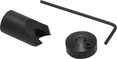 Vernon - 1/2" Cutter Diam, 15/64" Drill Compatibility, 1/4" Collar Thickness, Adjustable Depth Drill Countersink - Eagle Tool & Supply
