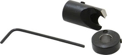 Vernon - 1/2" Cutter Diam, 17/64" Drill Compatibility, 1/4" Collar Thickness, Adjustable Depth Drill Countersink - Eagle Tool & Supply