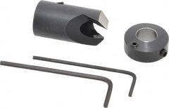 Vernon - 5/8" Cutter Diam, 11/32" Drill Compatibility, 5/16" Collar Thickness, Adjustable Depth Drill Countersink - Eagle Tool & Supply