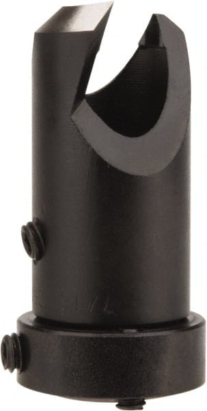 Vernon - 5/8" Cutter Diam, 7/16" Drill Compatibility, 5/16" Collar Thickness, Adjustable Depth Drill Countersink - Eagle Tool & Supply