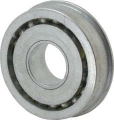 Value Collection - 3/4" Bore Diam, 2" OD, Open Unground Full Complement Radial Ball Bearing - With Flange, 1 Row, Round Bore, 1,384 Lb Dynamic Capacity - Eagle Tool & Supply