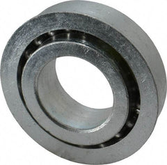 Value Collection - 1" Bore Diam, 2" OD, Open Unground Full Complement Radial Ball Bearing - With Flange, 1 Row, Round Bore, 1,384 Lb Dynamic Capacity - Eagle Tool & Supply