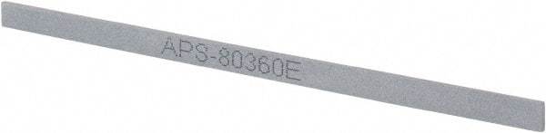 Value Collection - 400 Grit Silicon Carbide Rectangular Polishing Stone - Super Fine Grade, 1/4" Wide x 6" Long x 1/16" Thick - Eagle Tool & Supply