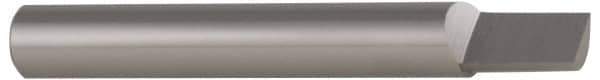 Accupro - 1/2" Shank Diam, 2" OAL, 1/2" Cut Diam, Square Engraving Cutter - 9/16" LOC, 0.5" Tip Diam, 1 Flute, Right Hand Cut, Micrograin Solid Carbide, Uncoated - Eagle Tool & Supply