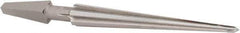 Alvord Polk - 1/2" Diam, 1/8" Small End Diam, Brace Shank, 3-5/8" Flute, Repairman's Reamer - Straight Flute, 5-9/16" OAL, Right Hand Cut, High Speed Steel - Eagle Tool & Supply