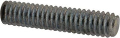 Value Collection - #8-32 3/4" OAL Fully Threaded Stud - Carbon Steel, Zinc-Plated Finish - Eagle Tool & Supply