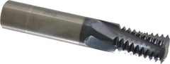 Accupro - 7/8-9 UNC, 0.62" Cutting Diam, 4 Flute, Solid Carbide Helical Flute Thread Mill - Internal Thread, 1" LOC, 3-1/2" OAL, 5/8" Shank Diam - Eagle Tool & Supply