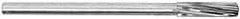 Alvord Polk - 1-1/16" High Speed Steel 10 Flute Chucking Reamer - Spiral Flute, 7/8" Straight Shank, 2-3/4" Flute Length, 10-1/2" OAL - Eagle Tool & Supply