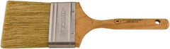 Wooster Brush - 3" Flat Hog Varnish Brush - 2-15/16" Bristle Length, 5-1/8" Maple Dowel Handle - Eagle Tool & Supply