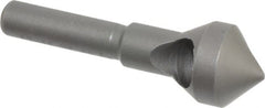 Weldon - 9/16" Head Diam, 1/4" Shank Diam, 90° High Speed Steel Countersink - Eagle Tool & Supply