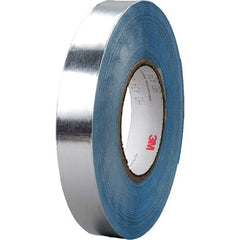 3M - 36 Yd x 1" x 12 mil Silver Aluminum Foil Tape - Eagle Tool & Supply