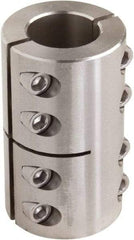 Climax Metal Products - 1-3/4" Inside x 3-1/8" Outside Diam, Two Piece Rigid Coupling without Keyway - 4-1/2" Long - Eagle Tool & Supply