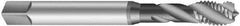 Emuge - M27x3.00 Metric Coarse 4 Flute 6H Modified Bottoming Spiral Flute Tap - Cobalt, Oxide Finish, 6.299" OAL, Right Hand Flute, Right Hand Thread, Series Enorm-VA - Eagle Tool & Supply
