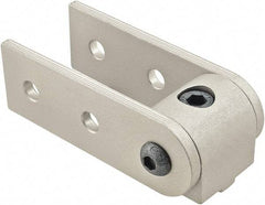 80/20 Inc. - 25mm Wide, Open Shelving 0° Pivot Nub Assembly - Aluminum, Clear Anodized Finish, 75mm Long, Use with 25 Series & Bolt Kit 75-3404 - Eagle Tool & Supply