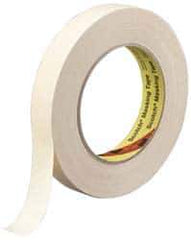 3M - 3" Wide x 60 Yd Long Tan Paper Masking Tape - Series 231, 7.6 mil Thick, 28 In/Lb Tensile Strength - Eagle Tool & Supply