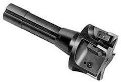 APT - 1-1/2" Cutting Diam, 1" Shank Diam, 1-1/2" Max Depth of Cut, Straight Shank Indexable Copy End Mill - 2 Inserts, RPG 42 Insert, EMR Toolholder - Eagle Tool & Supply