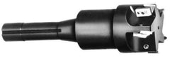 APT - 1-1/2" Cutting Diam, 1" Shank Diam, 1-1/2" Max Depth of Cut, Straight Shank Indexable Copy End Mill - 2 Inserts, RPG 42 Insert, EMLR Toolholder - Eagle Tool & Supply